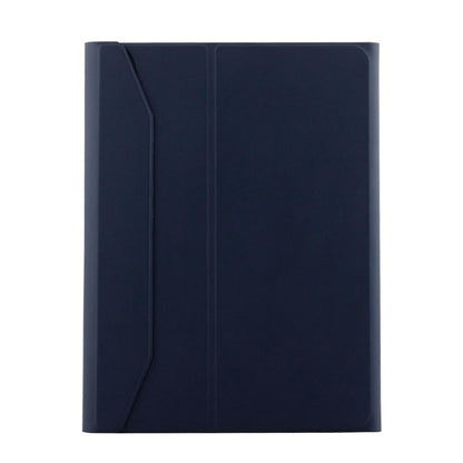 Bluetooth Keyboard & Leather Tablet Case For Ipad Pro 11 2018 - Detachable Aluminum Three-Gear Magnetic Sleep Function - Blue