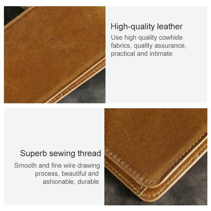 Leather Rfid Billfold Wallet - Mini Size - Blue