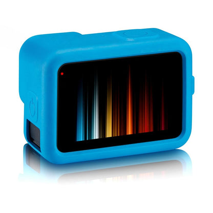 Silicone Case with Wrist Strap and Lens Cover for Gopro Hero 9-12 - Blue