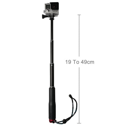 Extendable Monopod for Action Cameras - 49cm - Blue