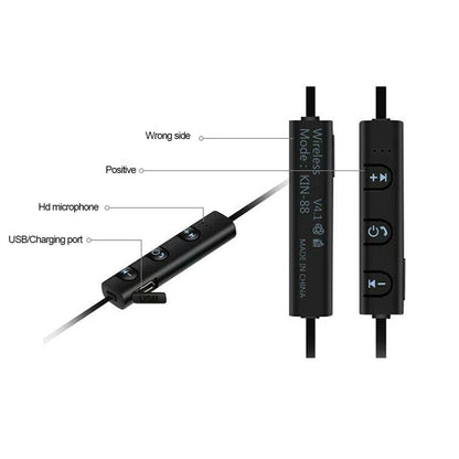 Wireless In-ear Earphones with Mic - Kin-88 - Blue