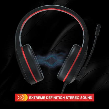 3.5Mm Noise-Canceling Gaming Headset With Retractable Mic - Black Blue