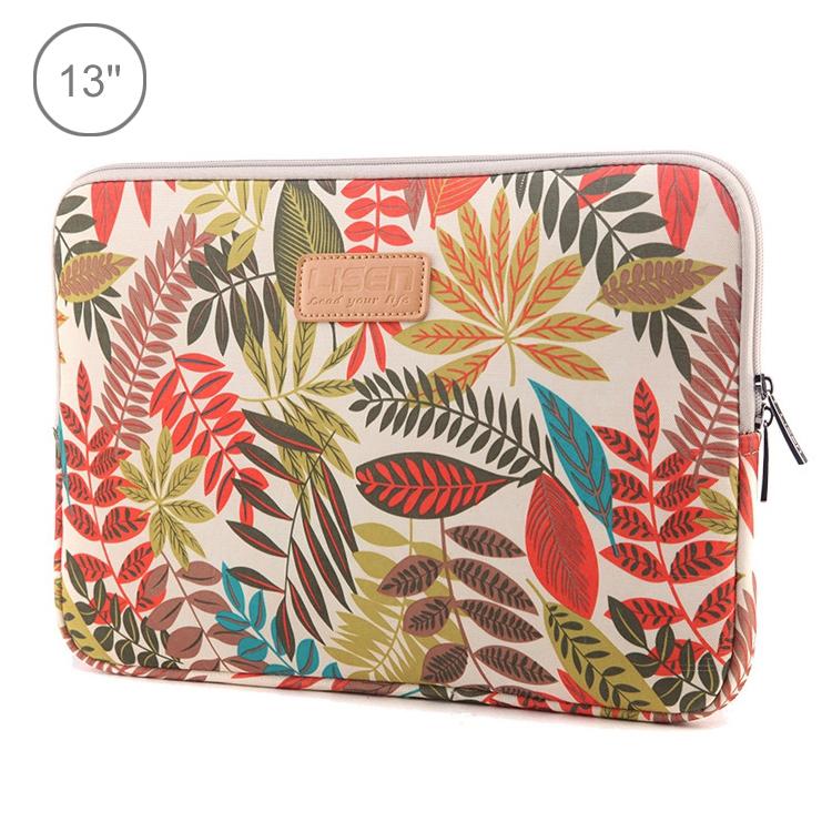 Colourful Leaves Sleeve Case for Macbook Samsung Sony Dell Alienware Chuwi Asus Hp Laptops - Blue