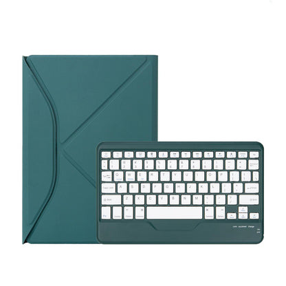 Bluetooth Keyboard Leather Tablet Case With Pen Slot - Sky Blue