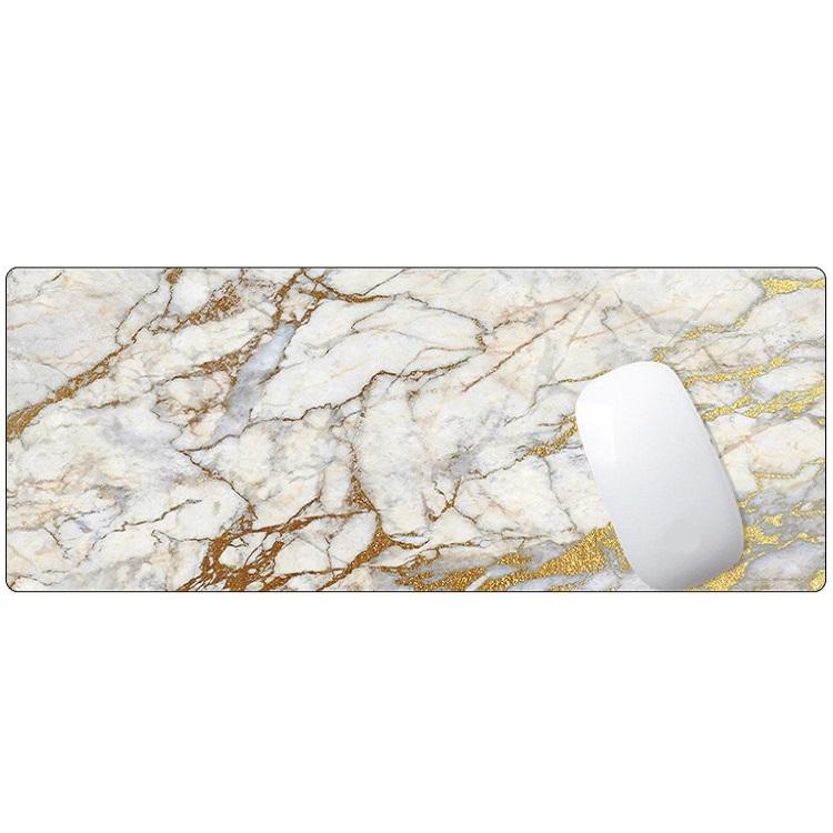 Sturdy Marbled Rubber Mouse Pad - Blue Crystal Marble