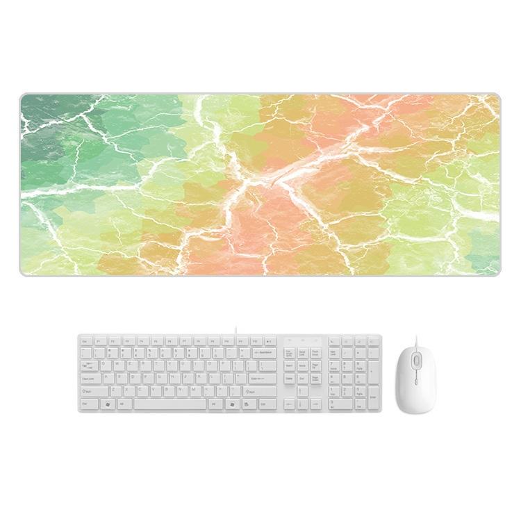 Sturdy Marbled Rubber Mouse Pad - Blue Crystal Marble