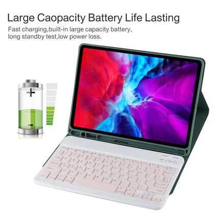 Bluetooth Tablet Case For Ipad Pro 11 With Detachable Microfiber Leather Pen Slot & Holder - Purple