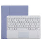 Bluetooth Tablet Case For Ipad Pro 11 With Touchpad & Pen Slot - Detachable Microfiber Leather - Purple