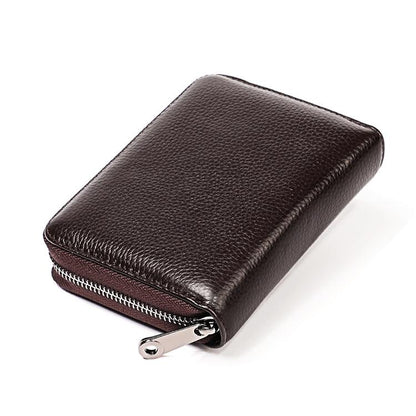 Leather Rfid Wallet - Sleek and Secure - Purple