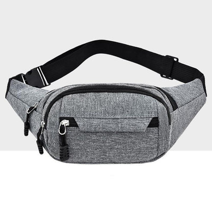 Waterproof Multi Pocket Chest Bag For Sports - Purple