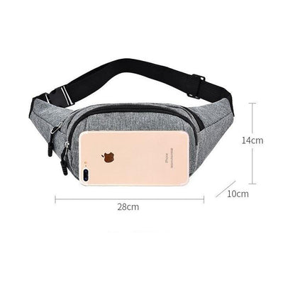 Waterproof Multi Pocket Chest Bag For Sports - Purple