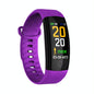 Waterproof Tft Smart Bracelet With Call / Heart / Sleep / Bp Monitoring And Sedentary Reminder - Purple