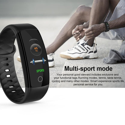 Waterproof Tft Smart Bracelet With Call / Heart / Sleep / Bp Monitoring And Sedentary Reminder - Purple