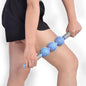 Triple Hedgehog Balls Massage Stick For Neck Leg And Hand Yoga Health Care - Purple