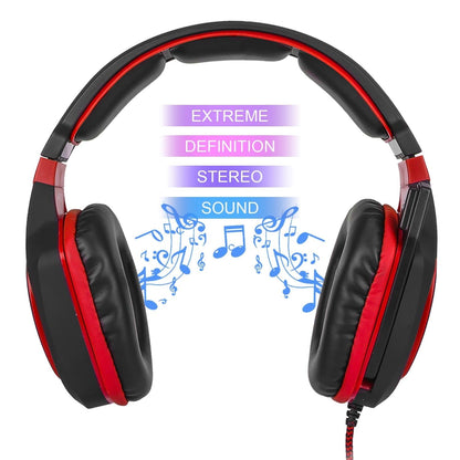 3.5Mm Noise-Canceling Gaming Headset With Retractable Mic 2M Cable - Black Purple