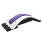 Back Pain Relief Device Lumbar Traction Stretcher - White + Purple