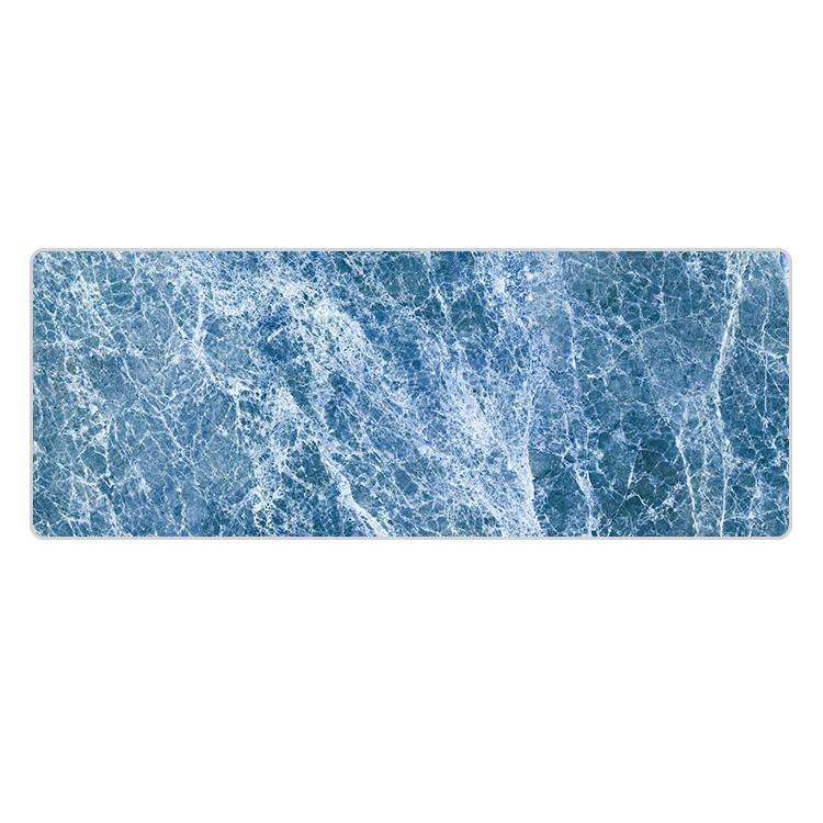 Sturdy Marbled Rubber Mouse Pad - Black Gold Marble