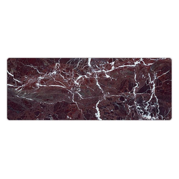 Sturdy Marbled Rubber Mouse Pad - Black Gold Marble