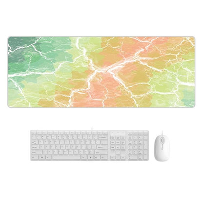 Sturdy Marbled Rubber Mouse Pad - Black Gold Marble