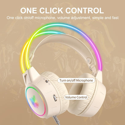 Symphony Wired Gaming Headset With Mic - Beige