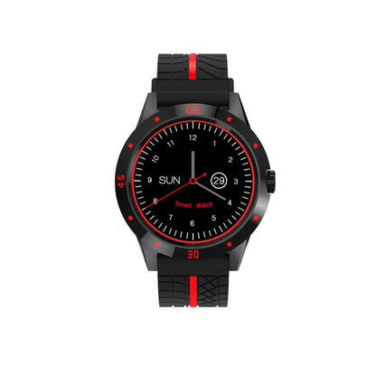 1.3 Inch Tft Screen Mtk2502C Bluetooth4.0 Silicone Watch Band Support Heart Rate Monitor & Pedometer & Sleep Monitor & Sedentary Reminder - Red