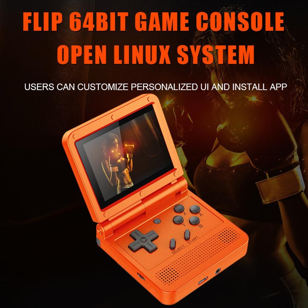 Retro Handheld Game Console With 3.0 Ips Screen And 16Gb Memory - V90 - Red