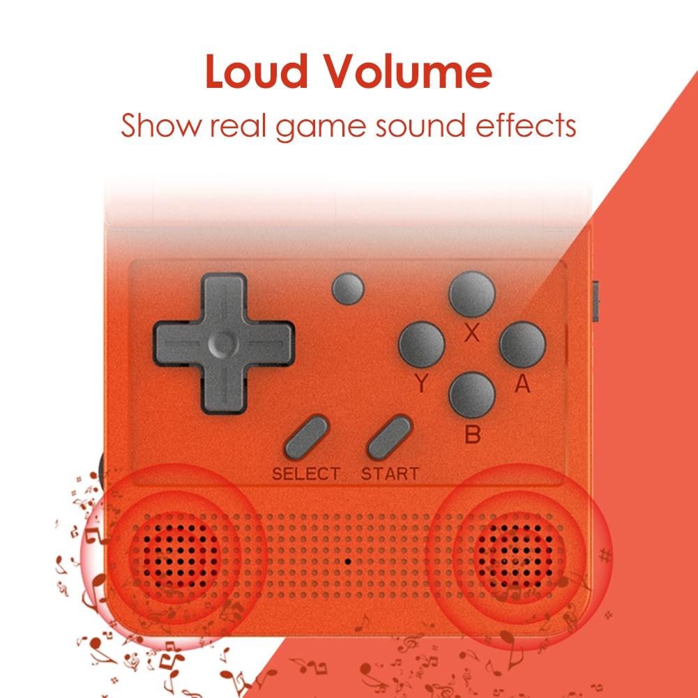 Retro Handheld Game Console With 3.0 Ips Screen And 16Gb Memory - V90 - Red