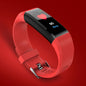 Smart Oled Bracelet With Call Reminder And Health Monitoring - Red