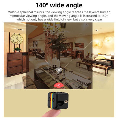 Hd 1080P Mini Sport Camera With Night Vision & Tf Card - Red