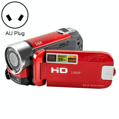 16Mp Hd Digital Camera With 16X Zoom For Home And Travel - Red