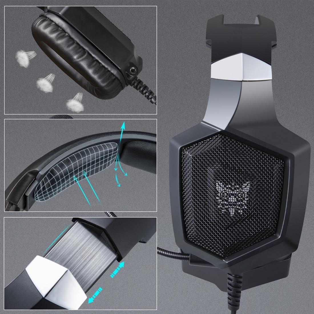 Surround Gaming Headset With Mic & Led Onikuma K8 - Red