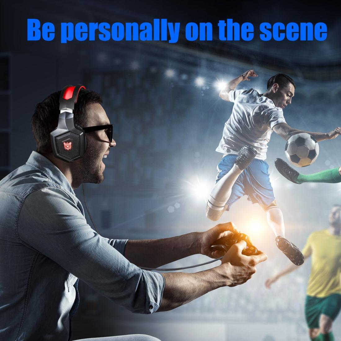 Surround Gaming Headset With Mic & Led Onikuma K8 - Red