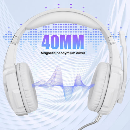 3.5Mm Gaming Headset With Mic & Led For Laptop / Phone - Red Black