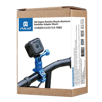 Universal Bike Handlebar Mount for Action Cameras - 360 Degree Rotation - Pu223R