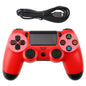 Ps4 Wired Gamepad with Snowflake Button Design - Red