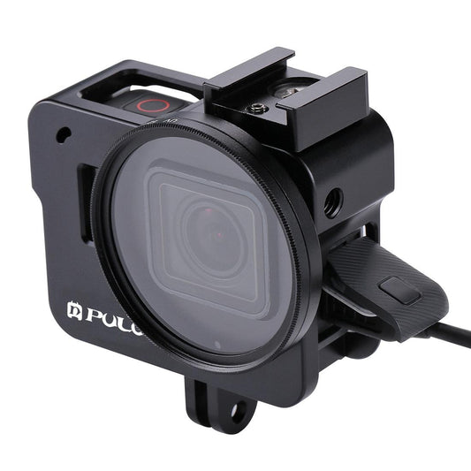 Aluminum Protective Cage With Uv Lens For Gopro Hero 2018 / 7 / 6 / 5 - 52Mm