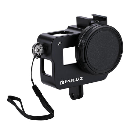Aluminum Protective Cage With Uv Lens For Gopro Hero 2018 / 7 / 6 / 5 - 52Mm