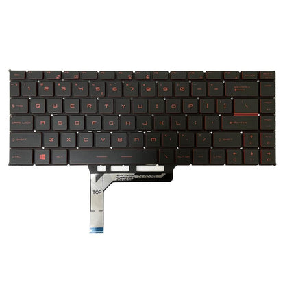 Backlit Laptop Keyboard for Msi Gs65 Series - us Version - Red