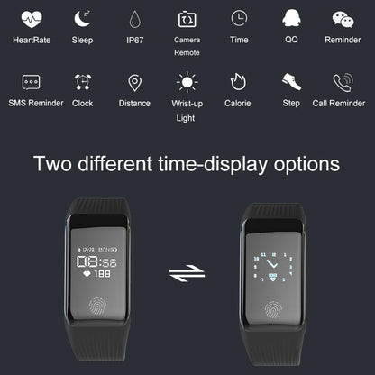 Waterproof Oled Fitness Tracker - Ip67 - Red
