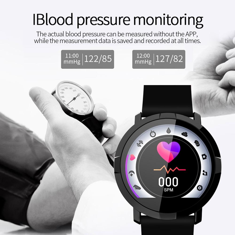 Waterproof Smart Bracelet With Heart Rate Monitor And Sleep Tracker - Red
