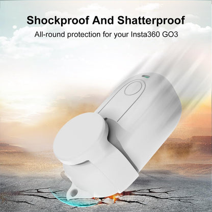 Silicone Case with Lens Cover for Insta360 Go 3 - Red