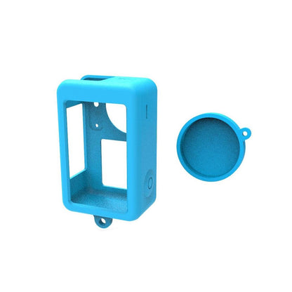 Protective Silicone Case with Lens Cap - Red