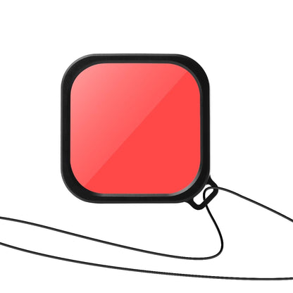 Waterproof Touch Case with Colour Lens Filter for Gopro Hero10 / Hero9 - Red