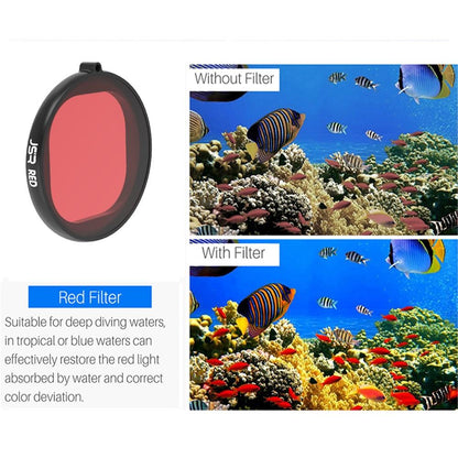Gopro Hero8 Round Diving Lens Filter - Red