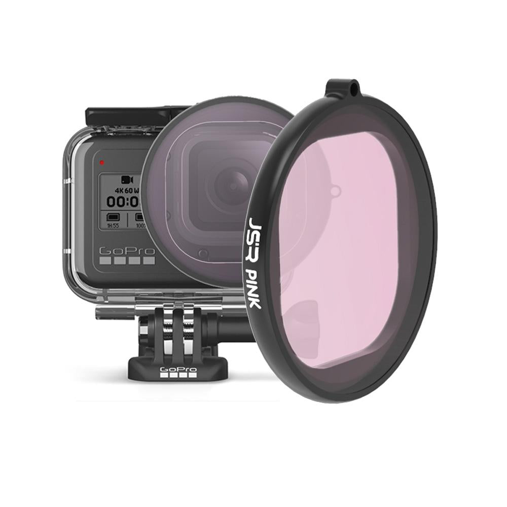Gopro Hero8 Round Diving Lens Filter - Red