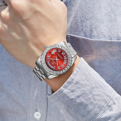 Waterproof Quartz Watch for Fashionable Life - Red