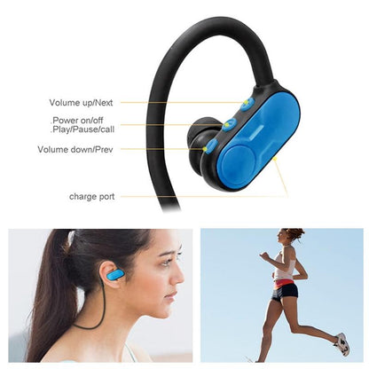 Ultra-light Wireless Bluetooth Earphones with Mic - Bth-y9 - Red