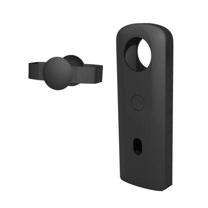 360 Camera Silicone Case with Lens Cover for Ricoh Theta Sc2 - Red