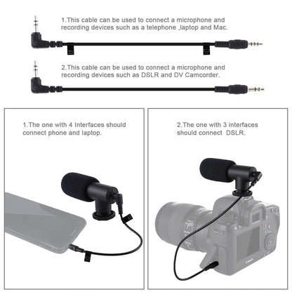 Vlogging Live Broadcast Kit With Led Fill Light Microphone Tripod Mount & Cold Shoe Head - Red