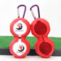 2-Pack Golf Silicone Double-Ball Protection Sleeves - Red